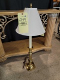 Heavy Candlestick Style Table Top Lamp