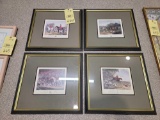 Set of Framed and Matted Equestrian Prints