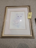 Framed and Matted Cat Print