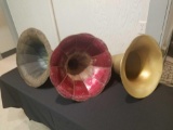 3 phonograph horns