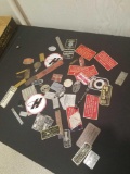 Assorted metal plates and tags