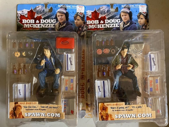 2 Bob and Doug McKenzie action figures