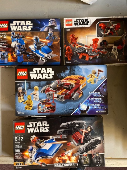 4 Star Wars Legos new in box