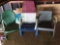 Antique chairs and rocker