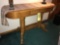 Oak sofa table with drawer