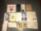 '60's letters to senators Republican aid, Nixon and Agnew pamphlets, Taft pin, Top Value stamp book