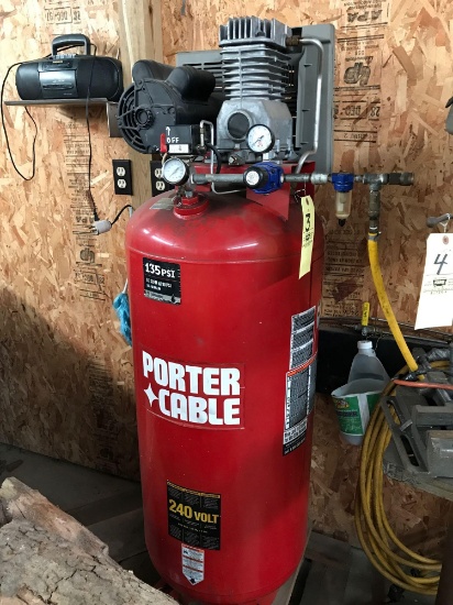 Porter Cable 60gal vertical shop compressor