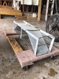 Live trap and dolly cart