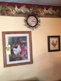 Chicken wall pictures and plates