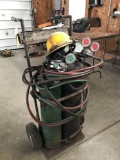 Acetylene outfit and cart