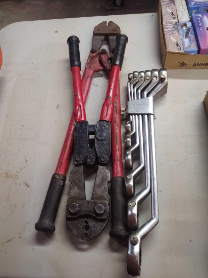 Bolt cutters & box end wrenches