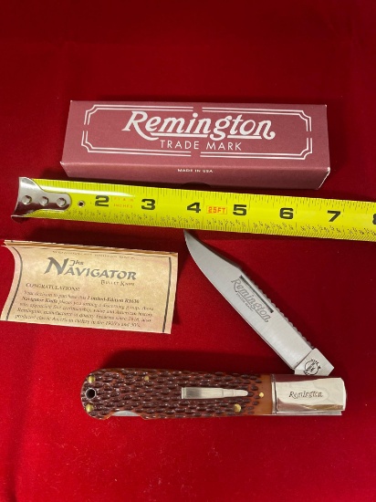 Remington Navigator #R1630 pocket knife, mint in box.
