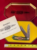 Remington 1982-1992 Tenth Anniversary bullet knife w/ metal box.