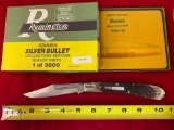 1992 Remington #R1253 SB Guide knife, #2197/5000 limited edition. Silver bullet.