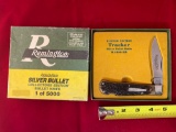 1990 Remington #R1306 SB Tracker silver bullet knife, #3802/5000.