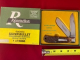 1989 Remington #R1128 SB Trapper silver bullet knife, #4714/5000.