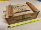 Remington pine ammo box.