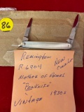 Remington #R6904 pen knife w/ mother of pearl handle, 1930s circa, excellent condition.