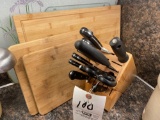 Cutting boards - knife set