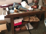 Work bench with contents