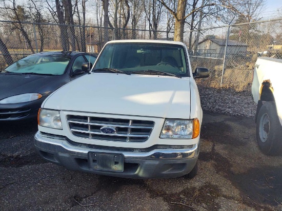 #3307. 2001 Ford Ranger, Vin #1FTYR14VX1PB78933, Key, Title