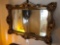 Floral Gold Framed Mirror with Hanger