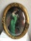 James Ross Bryson Victorian Woman Painting with Carved Wood Frame