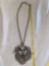 Unmarked lion pendant w/ necklace.