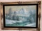 R. Thomas signed oil canvas, 44 x 32 frame size