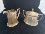 R. Wallace & Son sterling 3/4 pint creamer & sugar, approximately 20.9 oz. sterling.
