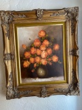 Pasonault signed oil on canvas, 26 x 30 frame.