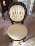 Victorian Grape and Leaf Carved Chair