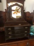 Antique Jewelry Chest with Mirror