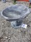 Concrete bird bath