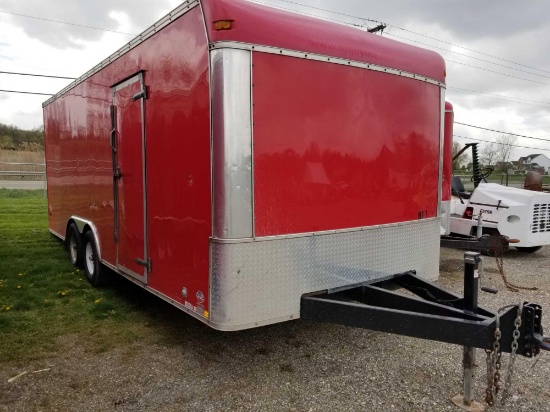 2010 United 20 ft box trailer, ramp door