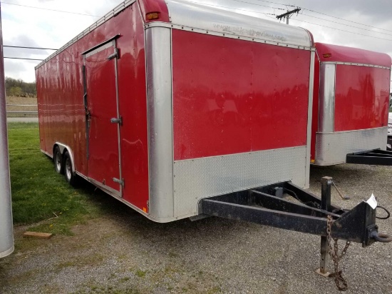 2007 United 20 ft box trailer, ramp door