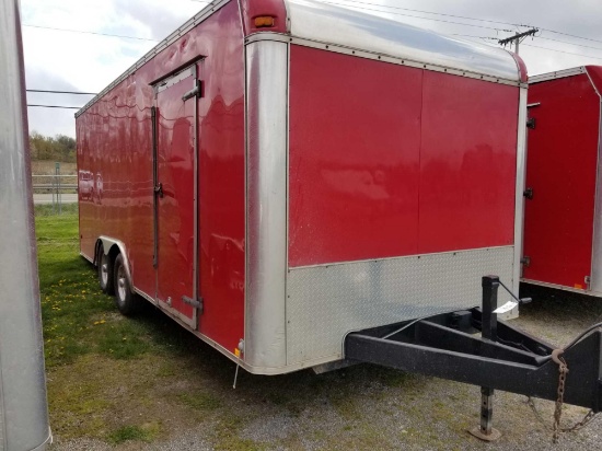 2008 United 20 ft box trailer, ramp door