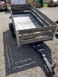 Utility trailer, 8 ft, spare tire, alum deck