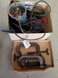 Large C clamps, cords, hdwr