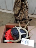 Mossy Oak waders, hunting seats and rattle antlers