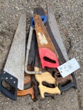 Assorted hand saws