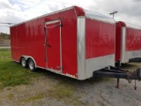 2008 United 20 ft box trailer, ramp door