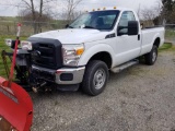 2014 Ford F250 pickup, runs, sells with Western snow plow and salt box