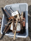 Tools, lopper, pry bars, trimmers