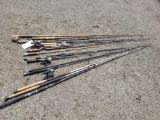 Fishing rods, reels, and tackle