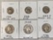 (3) Washington silver quarters (1940, 1945, 1946) & (4) silver dimes (1941, 1953, 1953-D).