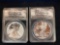 2013-W American Eagle West Point two coin silver set, first strike, grade EU70 DCAM & RP70 DCAM.