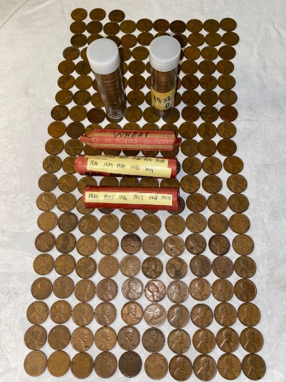 Approximately (471) Lincoln wheat cents (1917, 1920's thru 1950's dates).