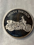 Harley Davidson & Great Seal of U.S. One Troy oz. .999 fine silver coin.