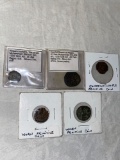 (5) Primitive coins.